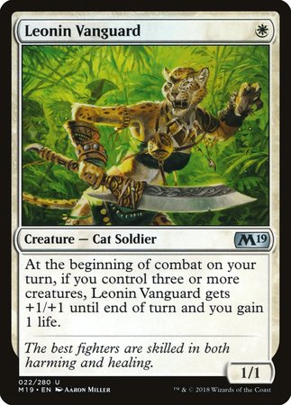 Leonin Vanguard [Core Set 2019] | Magic Magpie