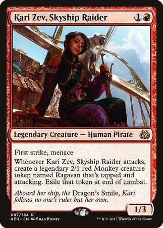 Kari Zev, Skyship Raider [Aether Revolt] | Magic Magpie