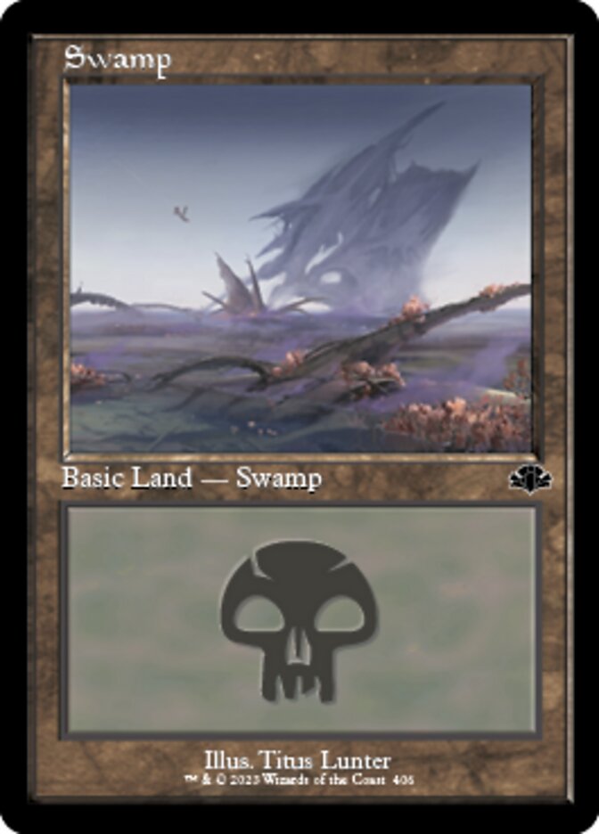 Swamp (406) (Retro) [Dominaria Remastered] | Magic Magpie