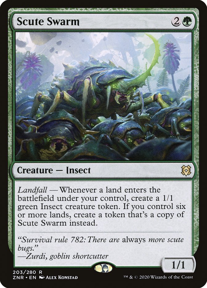 Scute Swarm [Zendikar Rising] | Magic Magpie