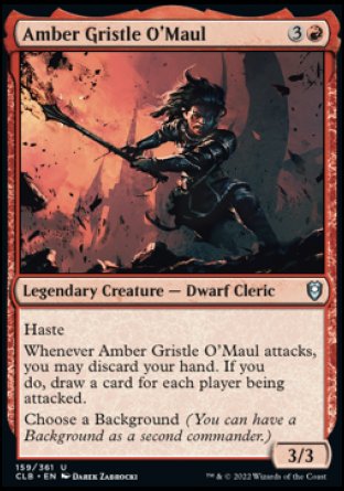 Amber Gristle O'Maul [Commander Legends: Battle for Baldur's Gate] | Magic Magpie