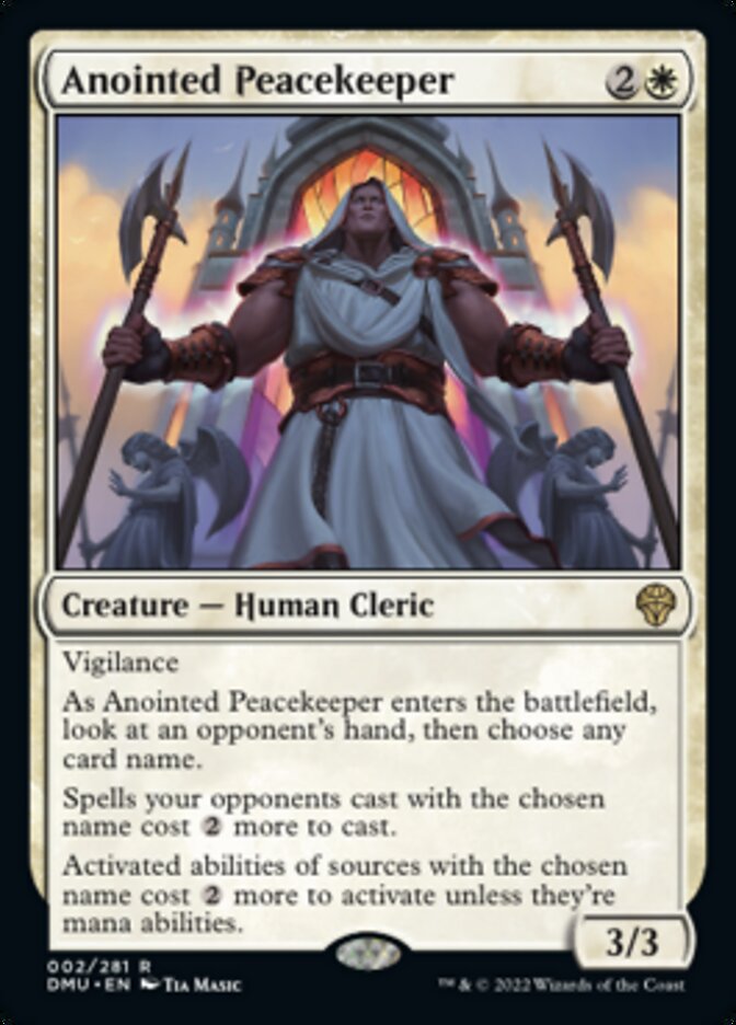 Anointed Peacekeeper [Dominaria United] | Magic Magpie