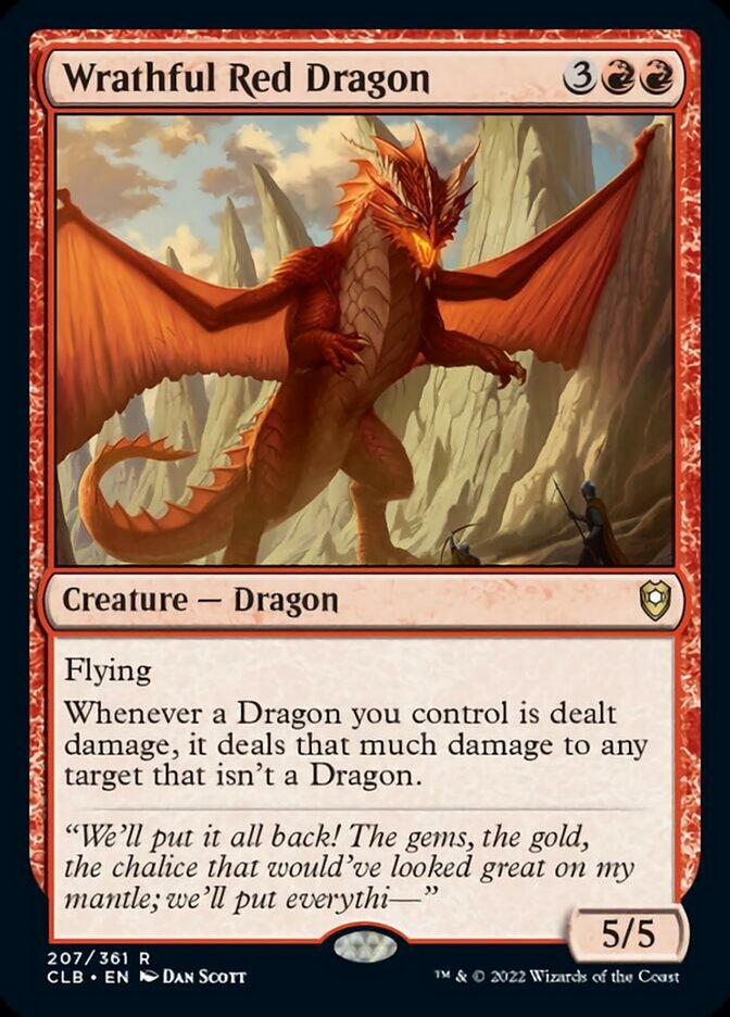 Wrathful Red Dragon [Commander Legends: Battle for Baldur's Gate] | Magic Magpie