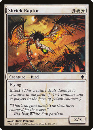 Shriek Raptor [New Phyrexia] | Magic Magpie