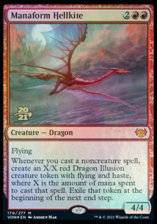 Manaform Hellkite [Innistrad: Crimson Vow Prerelease Promos] | Magic Magpie