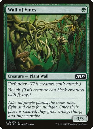Wall of Vines [Core Set 2019] | Magic Magpie