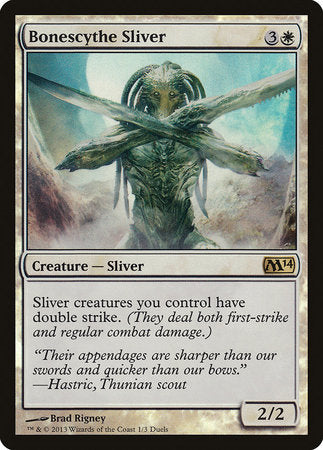 Bonescythe Sliver [Duels of the Planeswalkers Promos 2013] | Magic Magpie