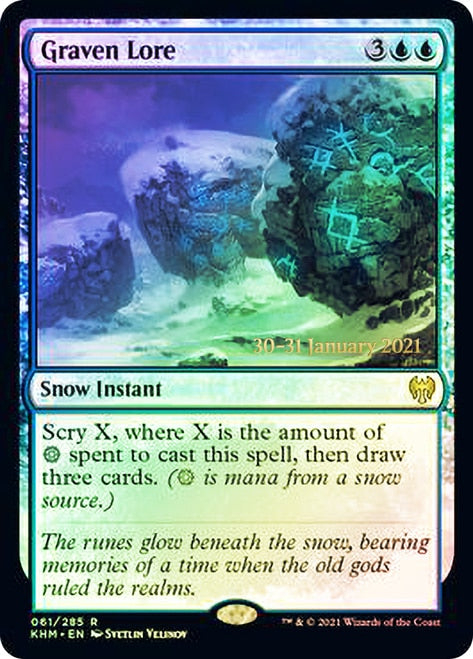 Graven Lore   [Kaldheim Prerelease Promos] | Magic Magpie