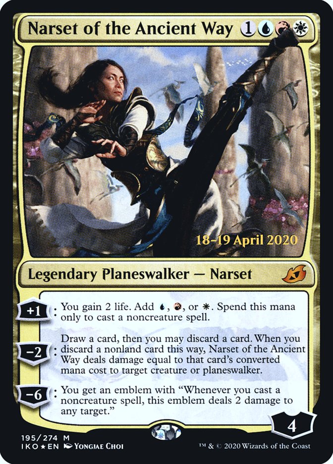 Narset of the Ancient Way  [Ikoria: Lair of Behemoths Prerelease Promos] | Magic Magpie