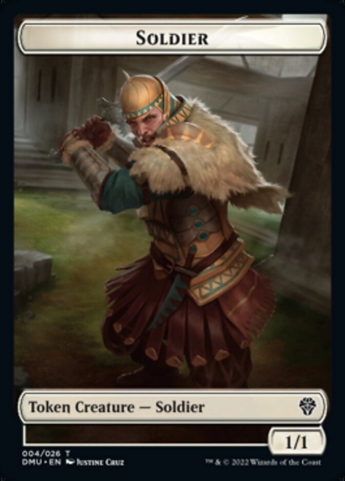 Soldier // Powerstone Double-sided Token [Dominaria United Tokens] | Magic Magpie