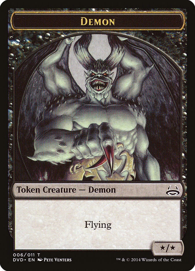 Demon Token (Divine vs. Demonic) [Duel Decks Anthology Tokens] | Magic Magpie