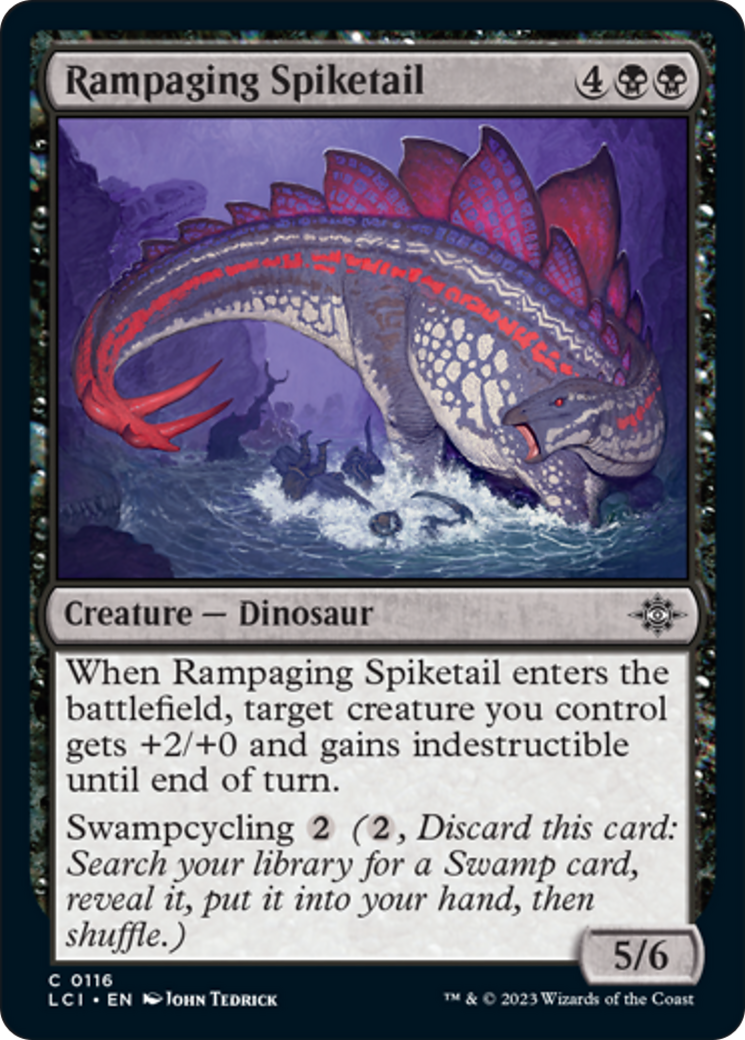 Rampaging Spiketail [The Lost Caverns of Ixalan] | Magic Magpie
