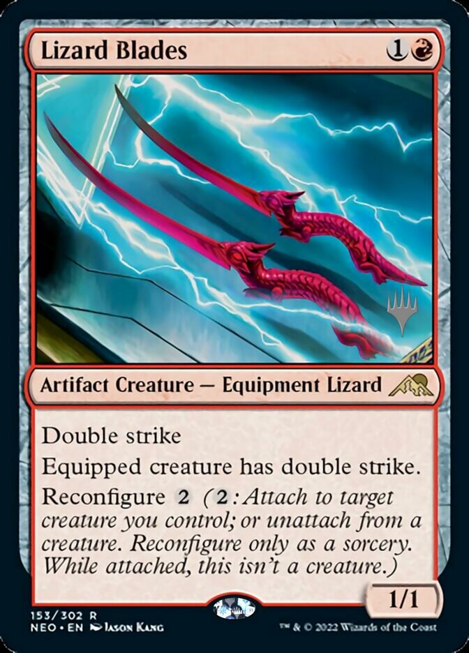 Lizard Blades (Promo Pack) [Kamigawa: Neon Dynasty Promos] | Magic Magpie