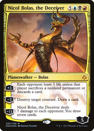 Nicol Bolas, the Deceiver [Hour of Devastation] | Magic Magpie