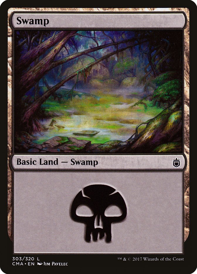 Swamp (303) [Commander Anthology] | Magic Magpie