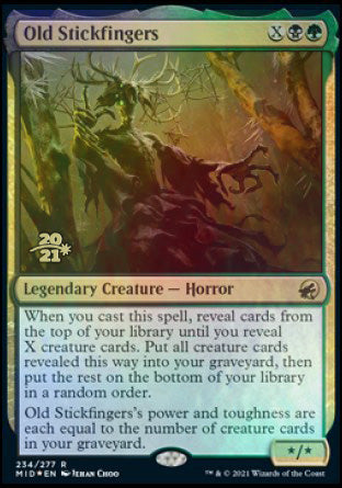 Old Stickfingers [Innistrad: Midnight Hunt Prerelease Promos] | Magic Magpie