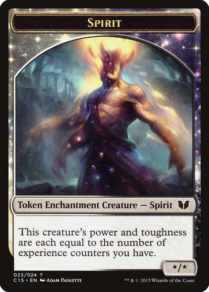Spirit (023) // Cat Double-sided Token [Commander 2015 Tokens] | Magic Magpie