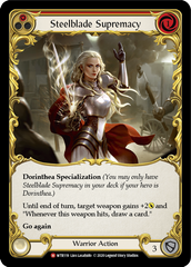 Steelblade Supremacy [U-WTR119] (Welcome to Rathe Unlimited)  Unlimited Rainbow Foil | Magic Magpie
