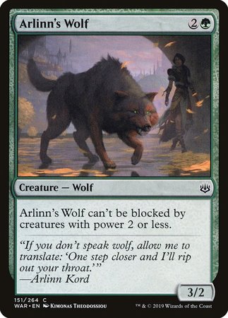Arlinn's Wolf [War of the Spark] | Magic Magpie