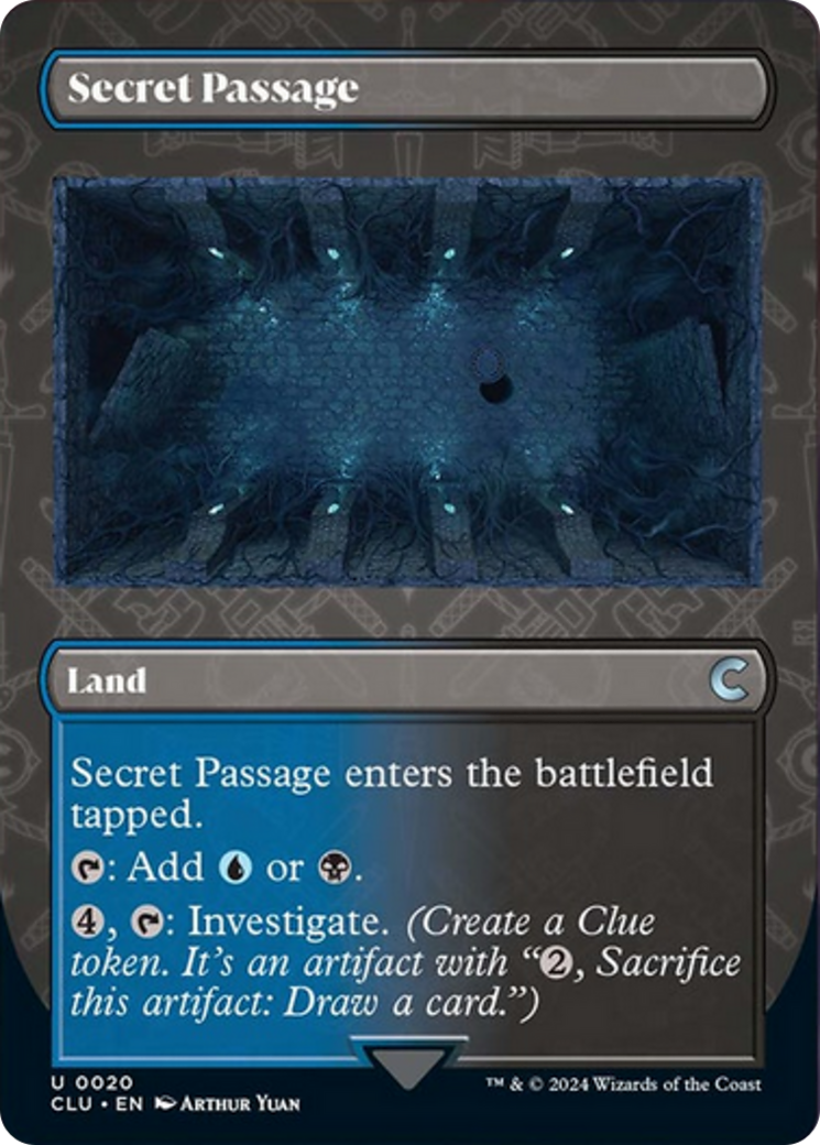 Secret Passage (Borderless) [Ravnica: Clue Edition] | Magic Magpie