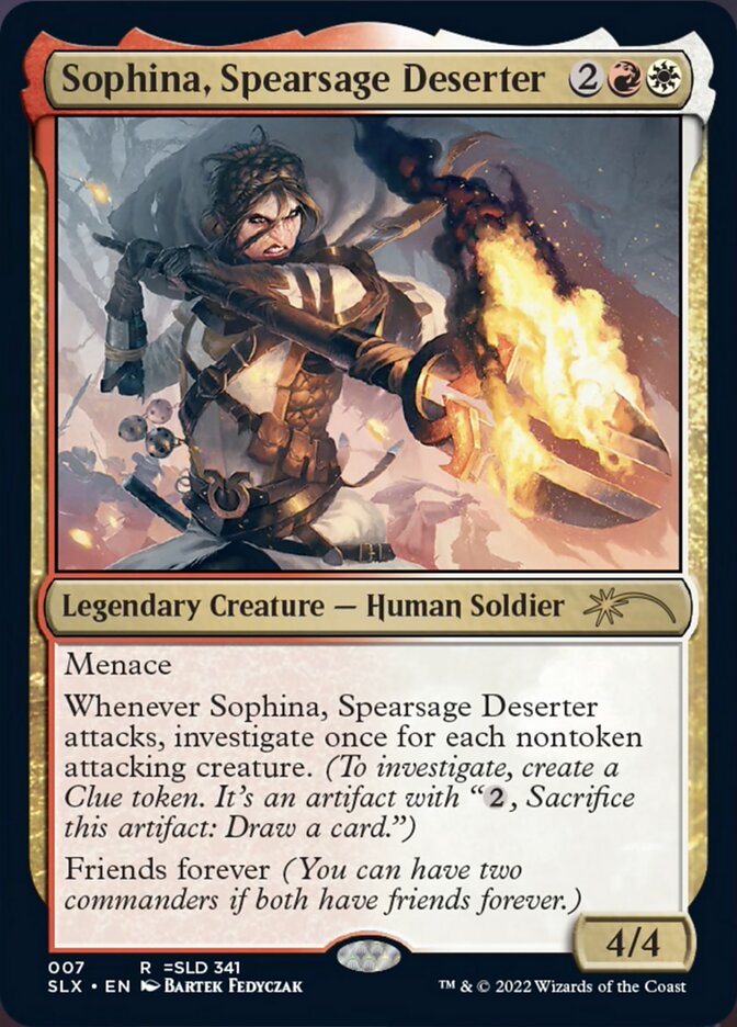 Sophina, Spearsage Deserter [Secret Lair: Universes Within] | Magic Magpie