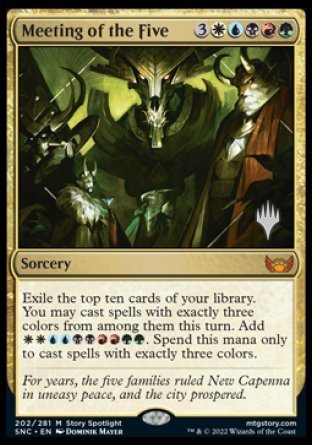 Meeting of the Five (Promo Pack) [Streets of New Capenna Promos] | Magic Magpie