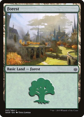 Forest (263) [War of the Spark] | Magic Magpie