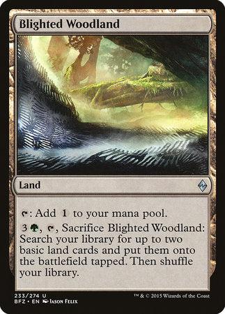 Blighted Woodland [Battle for Zendikar] | Magic Magpie