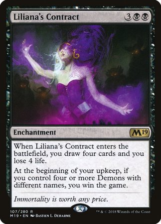 Liliana's Contract [Core Set 2019] | Magic Magpie