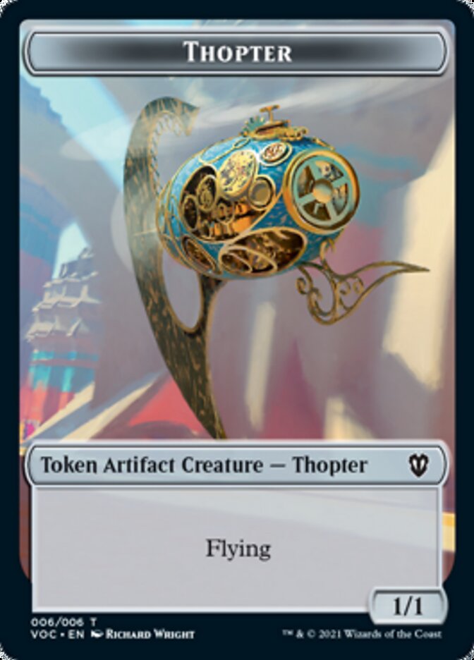 Spirit (003) // Thopter Double-sided Token [Innistrad: Crimson Vow Commander Tokens] | Magic Magpie