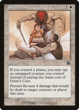 Orim's Cure [Mercadian Masques] | Magic Magpie