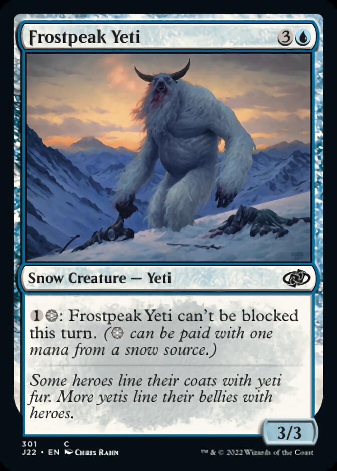 Frostpeak Yeti [Jumpstart 2022] | Magic Magpie