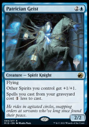 Patrician Geist (Promo Pack) [Innistrad: Midnight Hunt Promos] | Magic Magpie