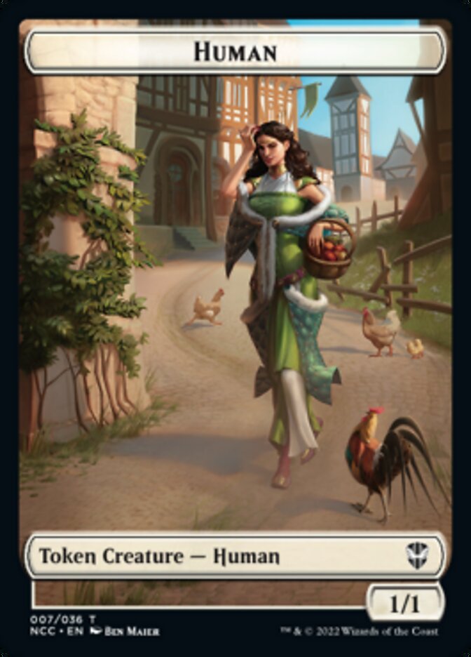 Eldrazi Spawn // Human Double-sided Token [Streets of New Capenna Commander Tokens] | Magic Magpie