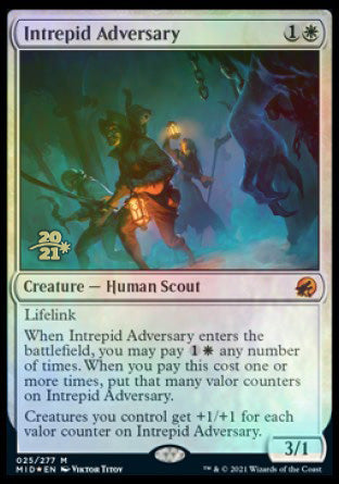 Intrepid Adversary [Innistrad: Midnight Hunt Prerelease Promos] | Magic Magpie