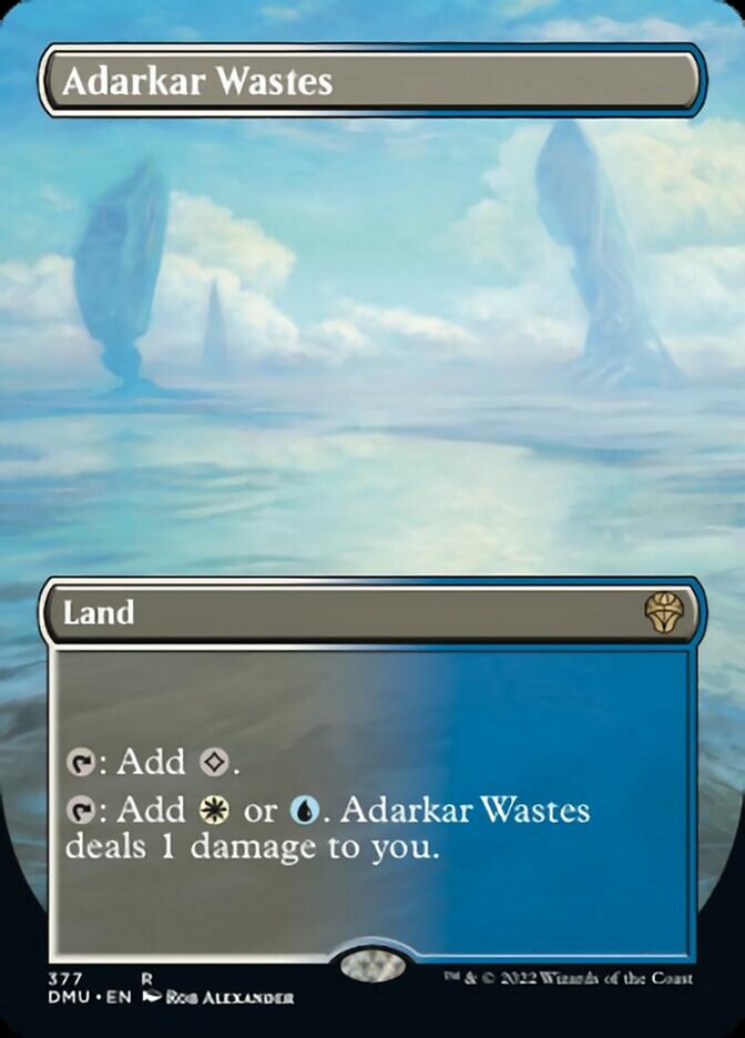 Adarkar Wastes (Borderless Alternate Art) [Dominaria United] | Magic Magpie