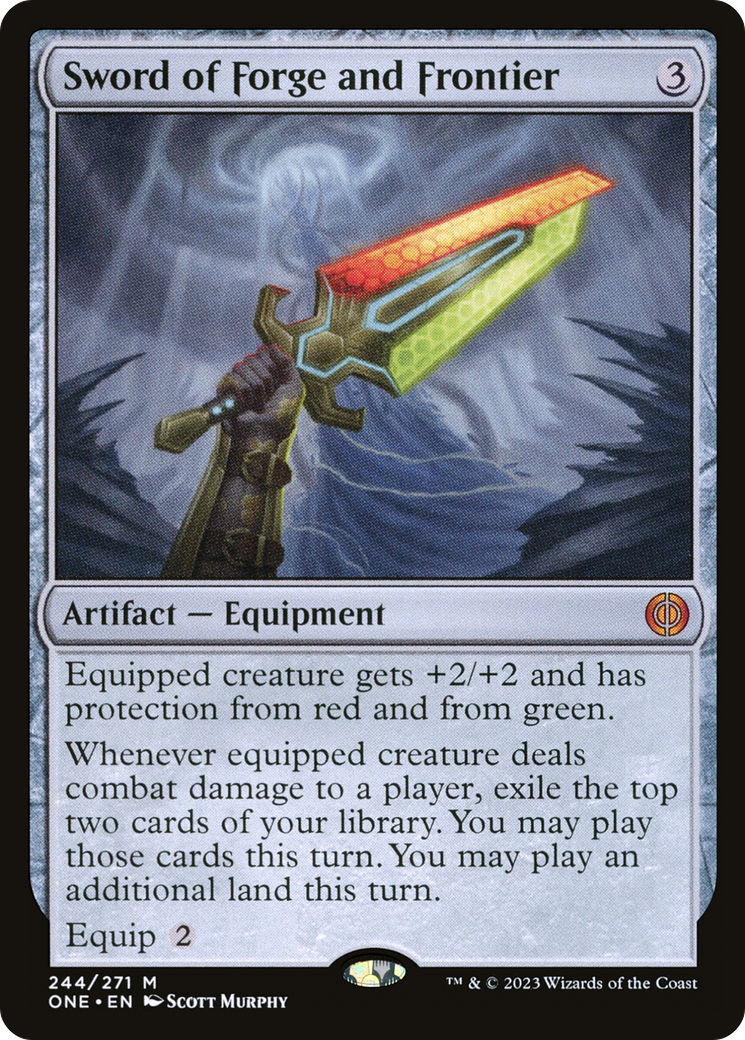 Sword of Forge and Frontier [Phyrexia: All Will Be One] | Magic Magpie