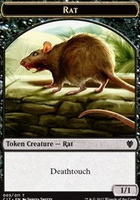 Rat (003) // Cat (001) Double-sided Token [Commander 2017 Tokens] | Magic Magpie