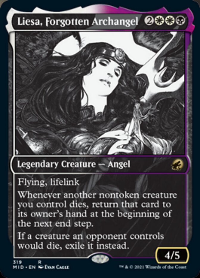 Liesa, Forgotten Archangel (Showcase Eternal Night) [Innistrad: Midnight Hunt] | Magic Magpie