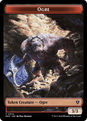 Human // Ogre Double-Sided Token [Murders at Karlov Manor Commander Tokens] | Magic Magpie