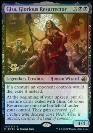 Gisa, Glorious Resurrector [Innistrad: Midnight Hunt Prerelease Promos] | Magic Magpie