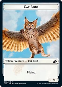 Cat Bird // Human Soldier (004) Double-sided Token [Ikoria: Lair of Behemoths Tokens] | Magic Magpie