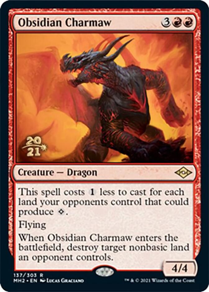 Obsidian Charmaw [Modern Horizons 2 Prerelease Promos] | Magic Magpie