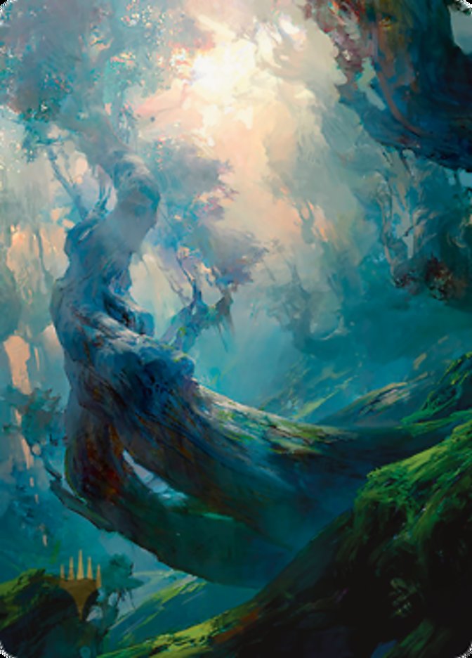 Forest 3 Art Card (Gold-Stamped Signature) [Zendikar Rising Art Series] | Magic Magpie