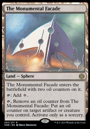 The Monumental Facade (Promo Pack) [Phyrexia: All Will Be One Promos] | Magic Magpie