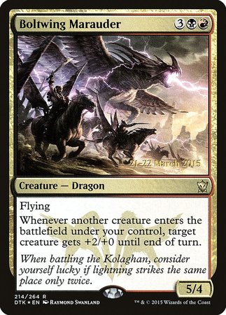 Boltwing Marauder [Dragons of Tarkir Promos] | Magic Magpie