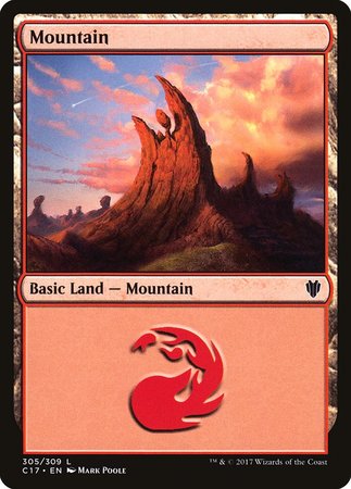 Mountain (305) [Commander 2017] | Magic Magpie