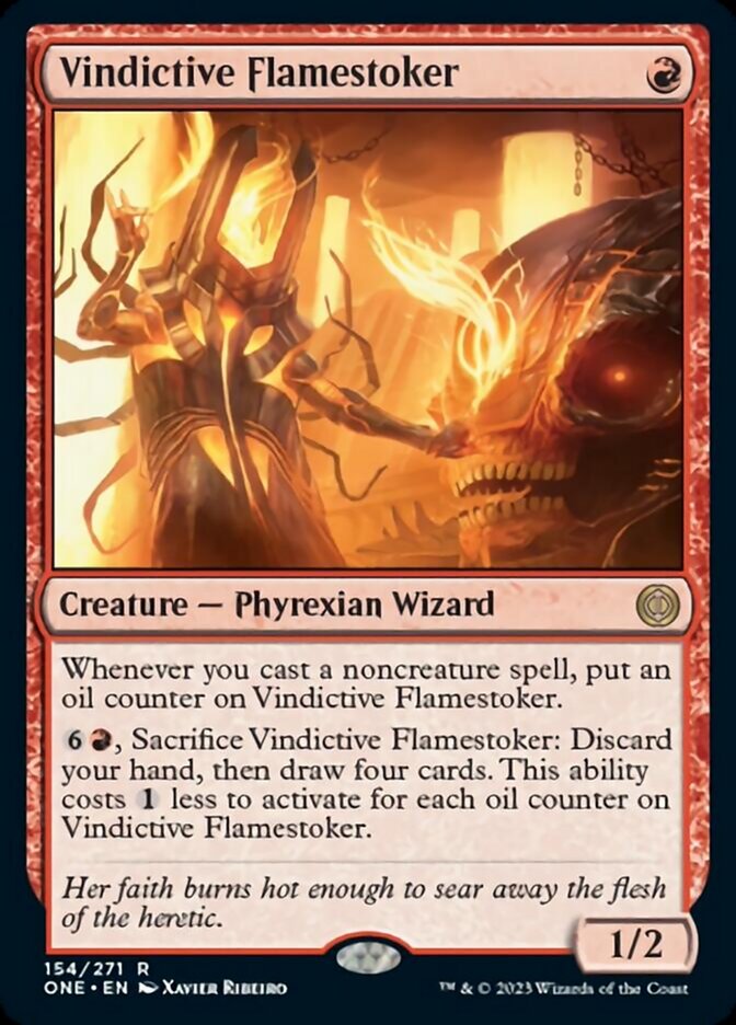 Vindictive Flamestoker [Phyrexia: All Will Be One] | Magic Magpie