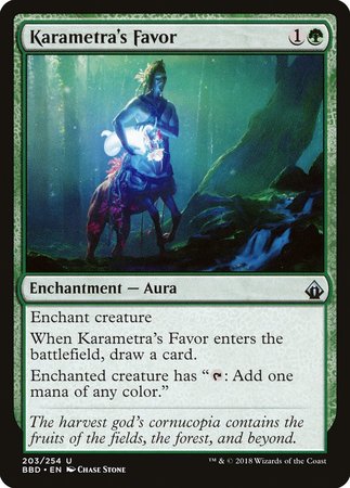 Karametra's Favor [Battlebond] | Magic Magpie