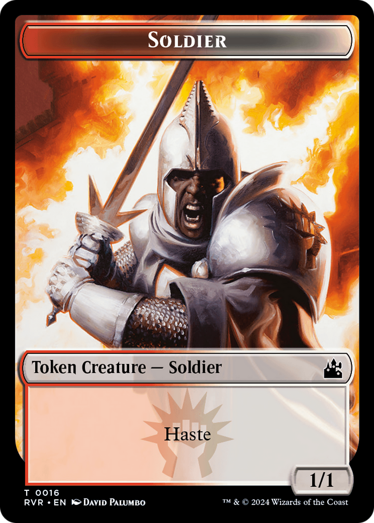 Soldier Token [Ravnica Remastered Tokens] | Magic Magpie